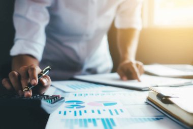 Yönetici iş adam Mali Müfettiş ve sekreter mak