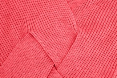 Örme doku arka plan mercan. Tonda soyut