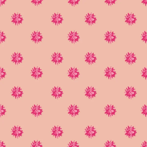 Aquarel illustratie patroon naadloze van rood roze bloeiende roos Floral set op witte achtergrond — Stockfoto