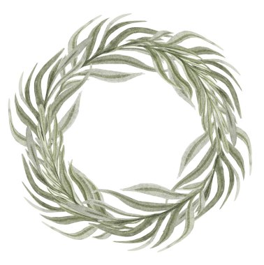 Kurumuş palmiye yapraklarından oluşan modern Boho çelengi. Düğün davetiyeleri için kırsal dekor