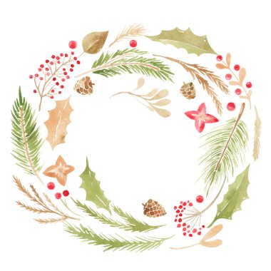 Mutlu Noel çelenkleri. Kış çiçekleri. Altın el harf koleksiyon kitabı seti. Düğün Xmas kartı. Albüm Ögeleri Vektörü