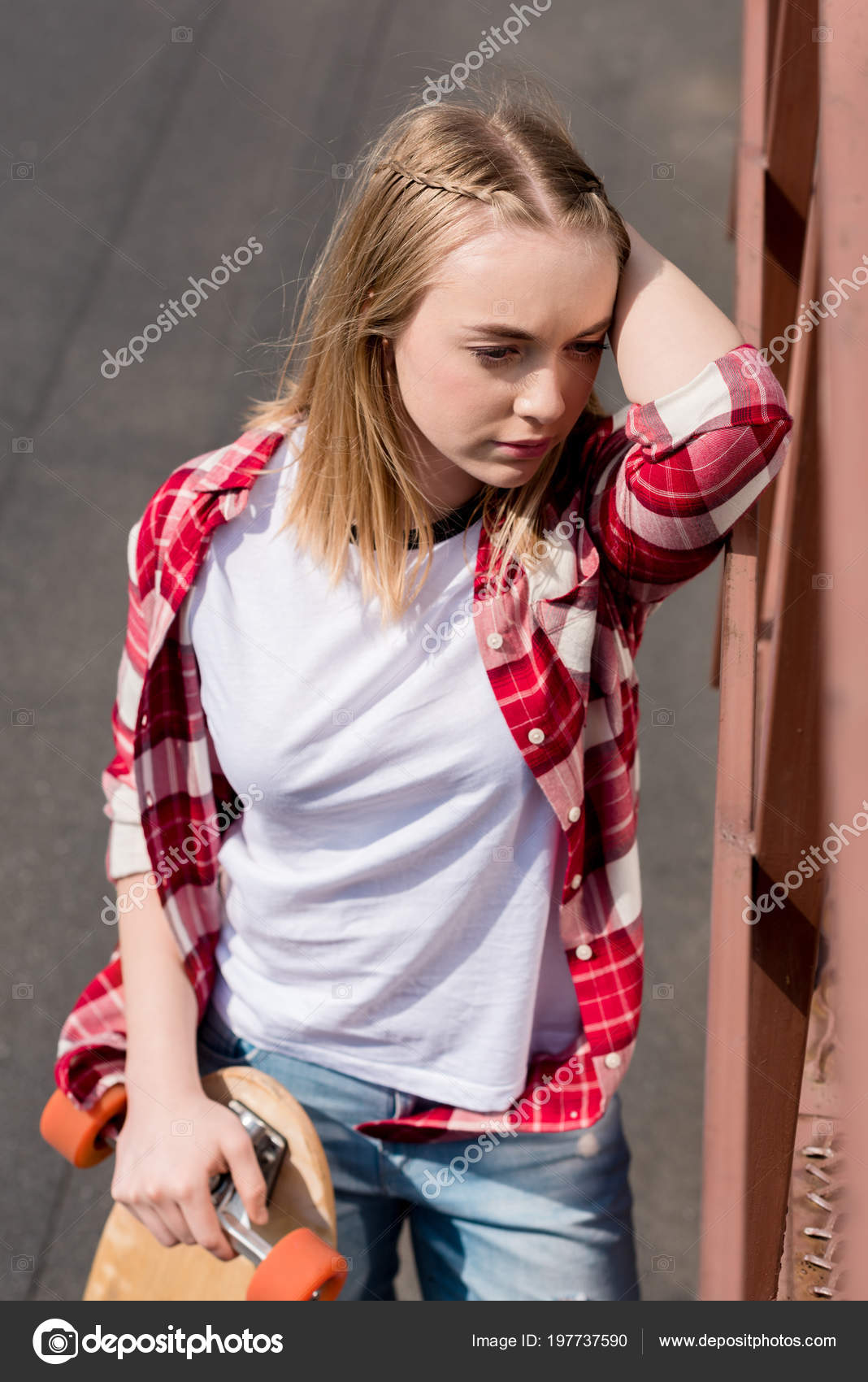 Girl in Plaid Shirt