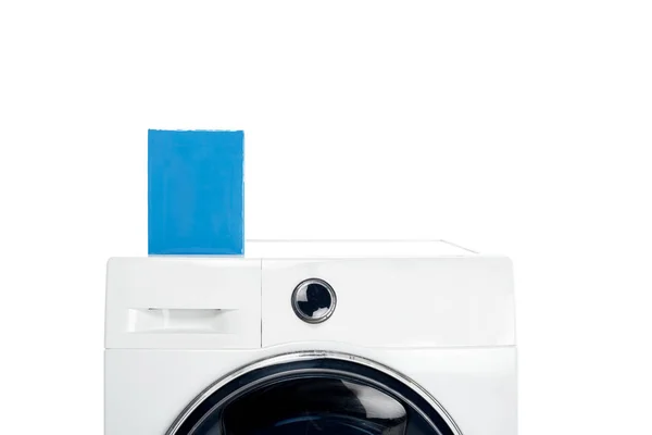 Blank Box Detergent Laundry Machine Isolated White — Stock Photo, Image