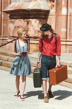 kaç kamera ve vintage bavul City ile seyahat etmek