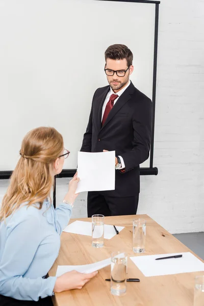 Boss Taking Papers Manager Conference Hall Meeting — Free Stock Photo