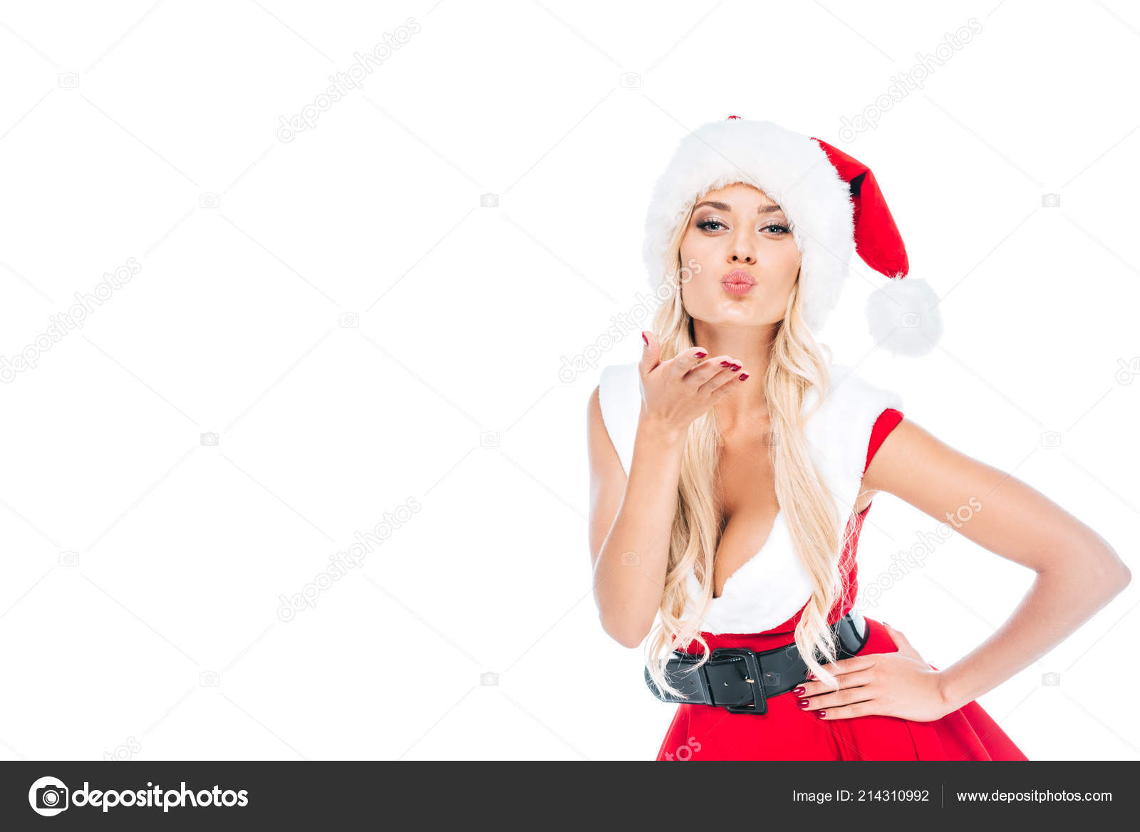 サンタ 女性写真素材 ロイヤリティフリーサンタ 女性画像 Depositphotos