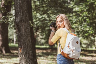 Dikiz Turizm Park fotoğraf makinesinde fotoğraf çekimi