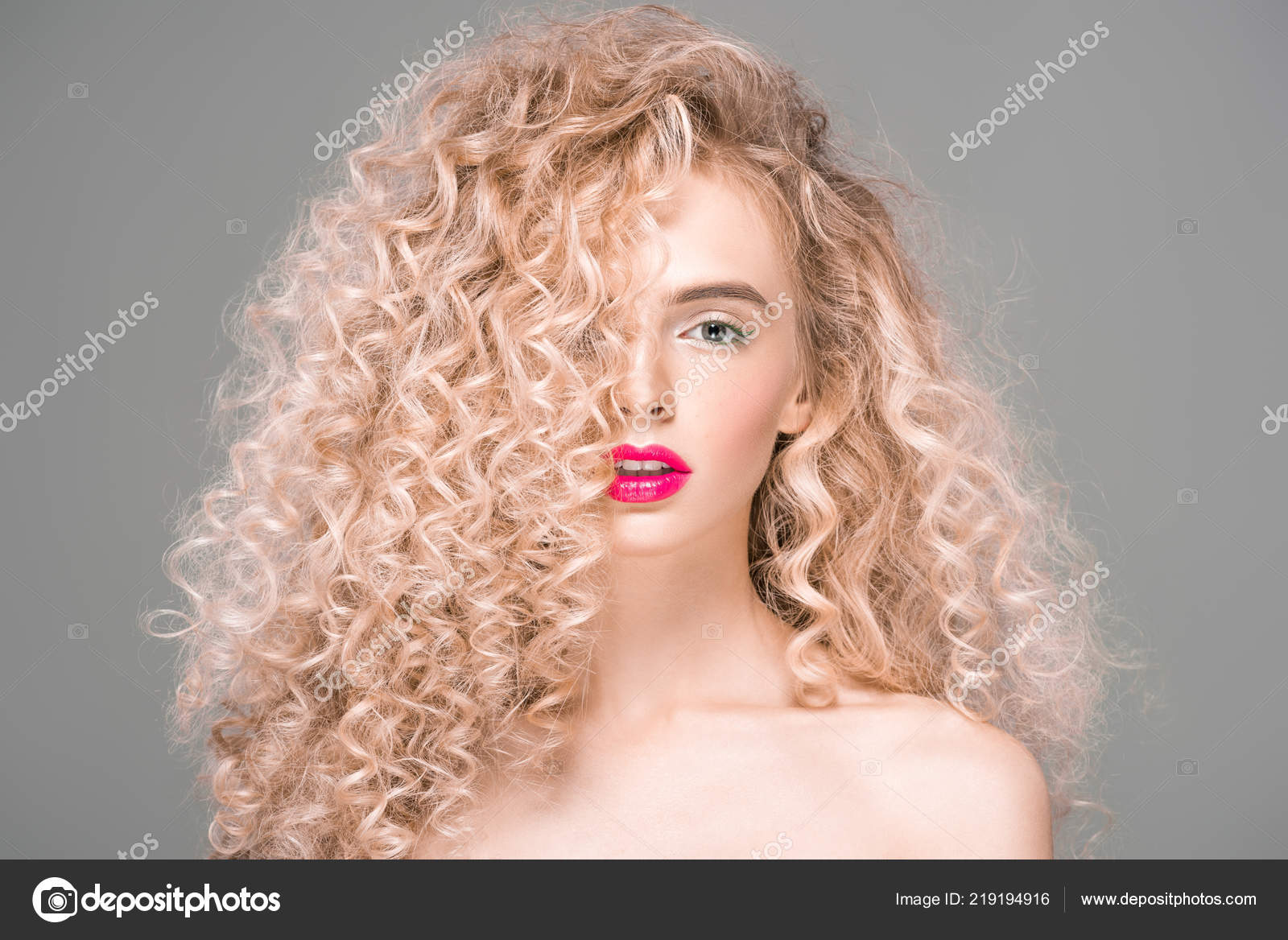 Long curly hair porn