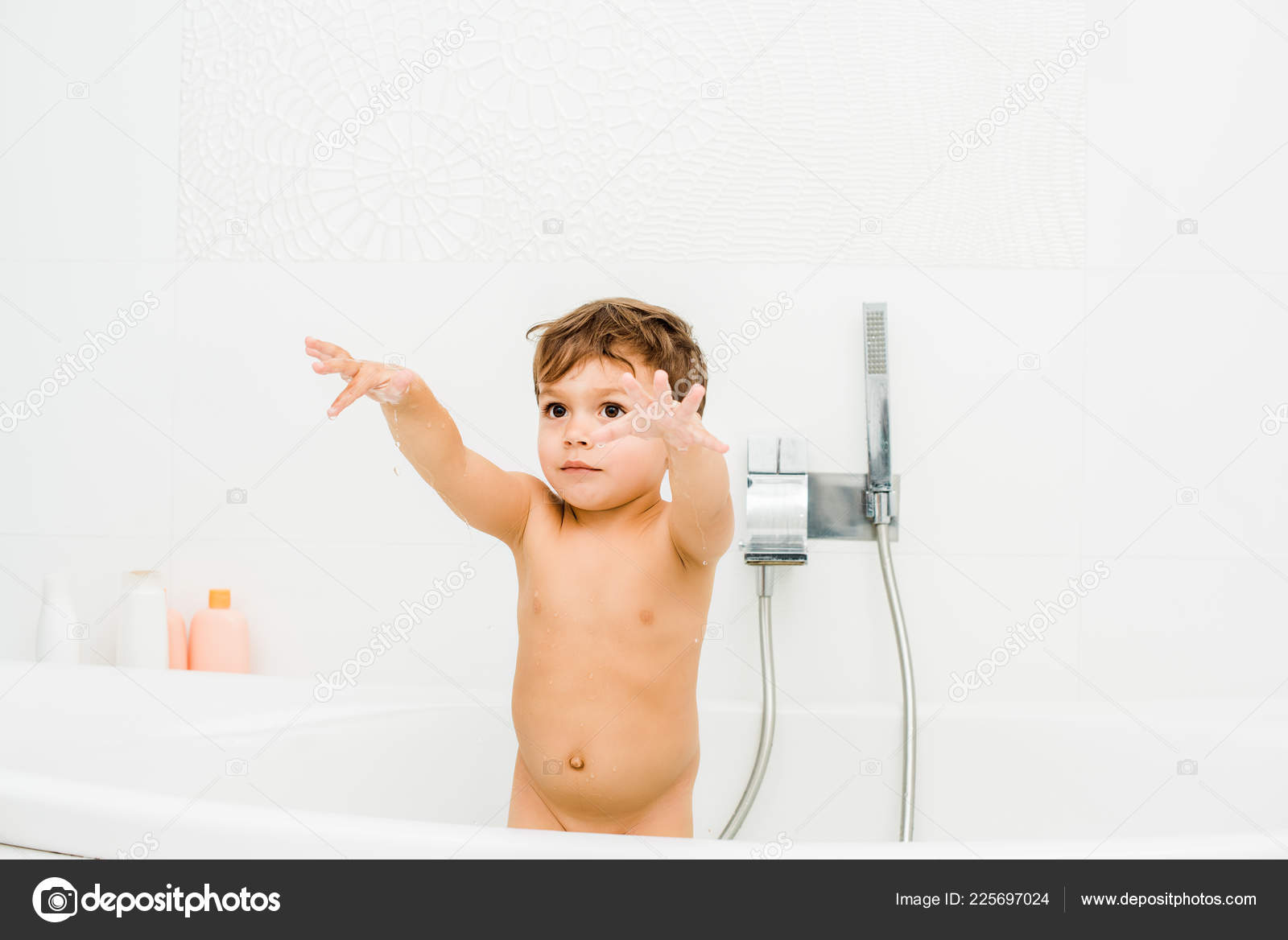 Young Boy Shower