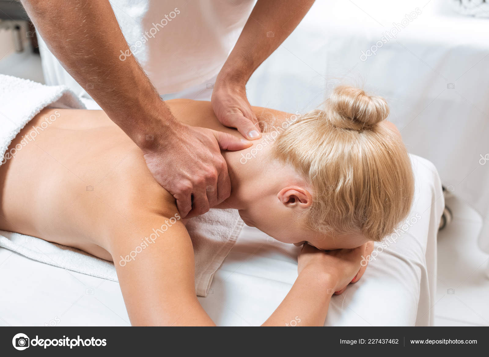 Blonde Wife Massage