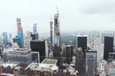 new york City, ABD mimarisinin havadan görünümü