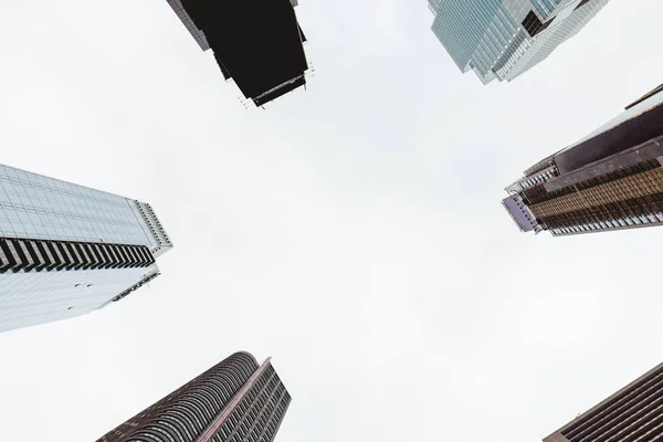 Alulnézet Felhőkarcolók Tiszta New York City Amerikai Egyesült Államok — Stock Fotó