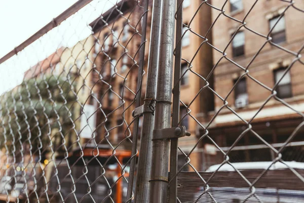 Selective Focus Net New York City Street Usa — Free Stock Photo