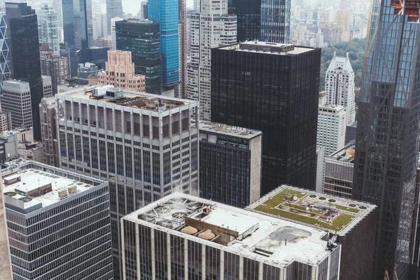 Vista Aérea Arquitetura Cidade Nova Iorque Eua — Fotografia de Stock