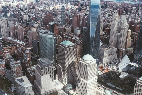 Aerial View New York City Skyscrapers Usa — Stock Photo, Image