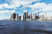 Manhattan, New York, Usa – 8. října 2018: krásný výhled na manhattan a Atlantský oceán, new york, usa