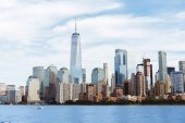 Manhattan, New York, Usa – 8. října 2018: krásný výhled na manhattan a Atlantský oceán, new york, usa