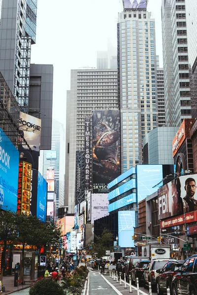 Times Square Nova Iorque Eua Outubro 2018 Cena Urbana Com — Fotografia de Stock