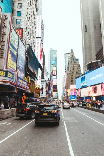 Times Square New York Usa October 2018 Urban Scene Crowded — Stock Photo, Image