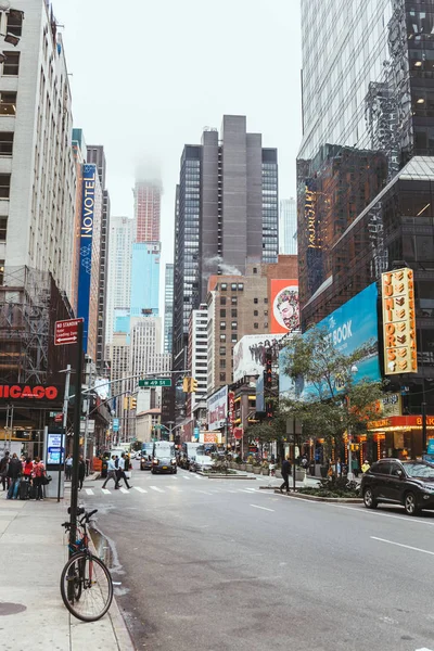 Times Square Nueva York Octubre 2018 Escena Urbana Con Mucha — Foto de Stock