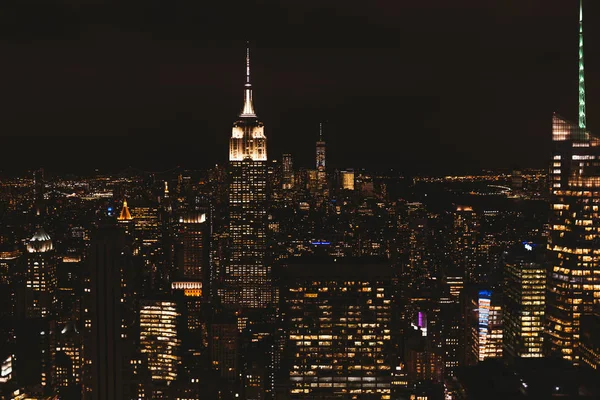 Nueva York Octubre 2018 Vista Aérea Ciudad Nueva York Por — Foto de Stock