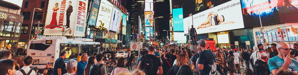 Cuadrado Tiempos Nueva York Octubre 2018 Vista Panorámica Plaza Tiempos — Foto de Stock
