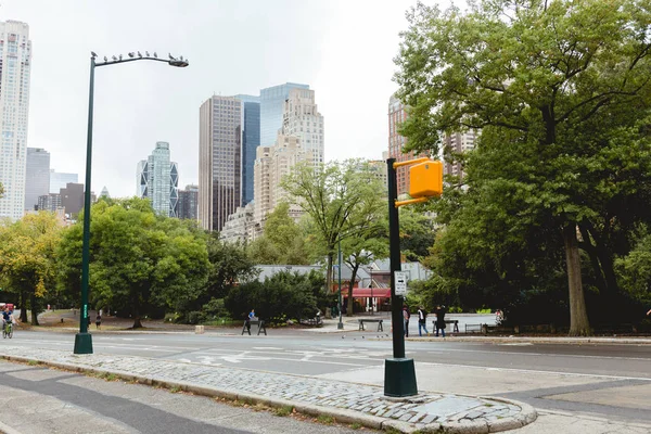 Нью Йорк Сша Жовтня 2018 Міські Сцени Хмарочосами Міський Парк — стокове фото