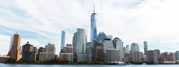 Manhattan Nueva York Octubre 2018 Hermosa Vista Panorámica Manhattan Océano — Foto de Stock