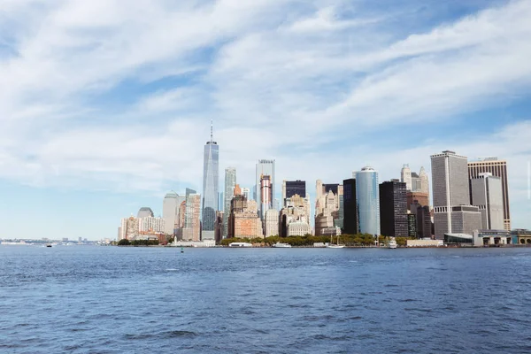 Manhattan Nueva York Octubre 2018 Hermosa Vista Manhattan Océano Atlántico — Foto de Stock