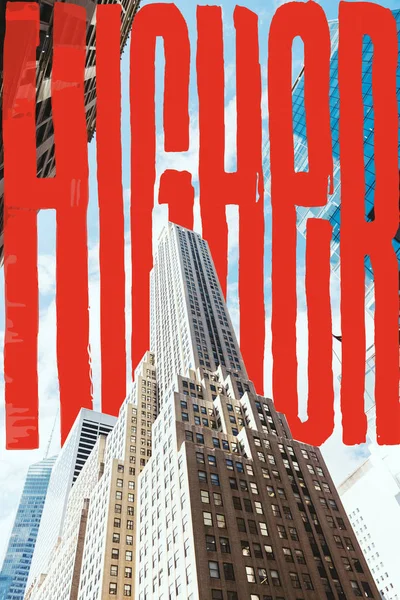 gökdelenler ve bulutlu gökyüzü kırmızı 