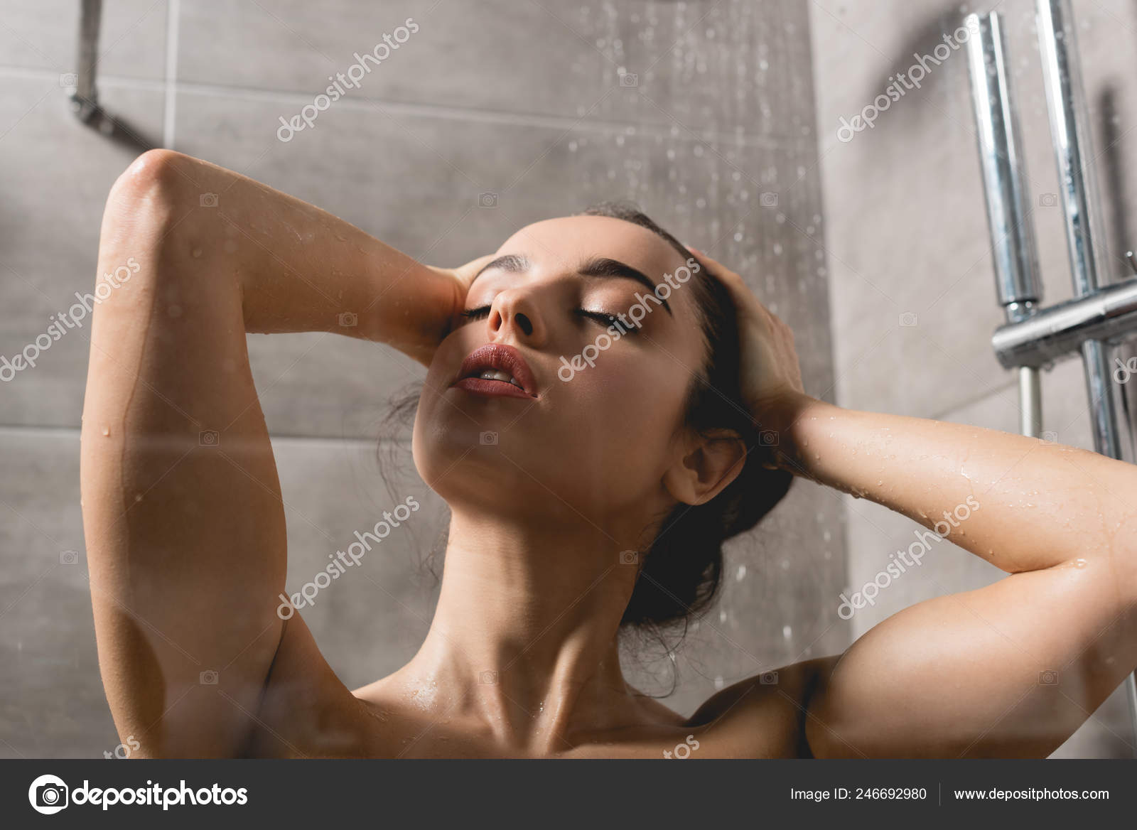 Hot Naked Women In The Shower