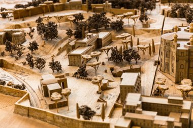 Roma, İtalya - 28 Haziran 2019: Vatikan Müzesi'nde antik Roma'nın maquette