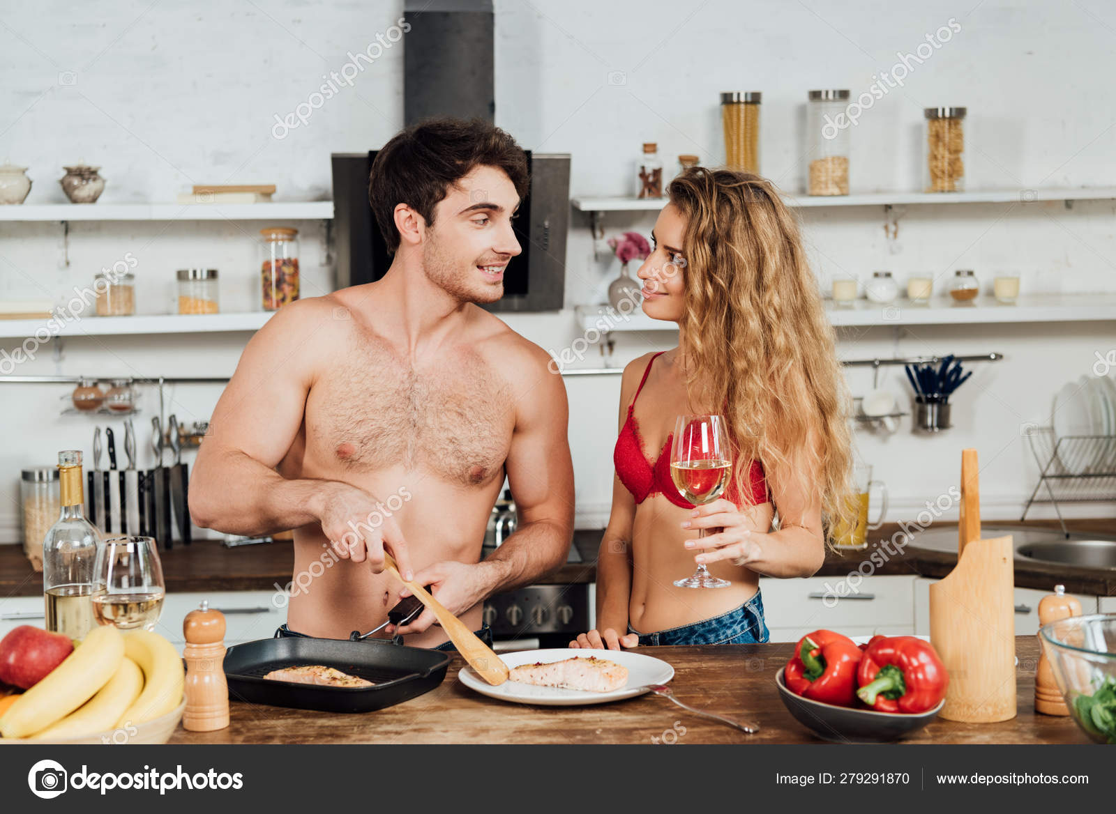 girl kitchen cooking