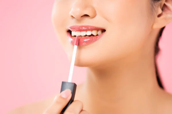 Applying lip gloss Stock Photos, Royalty Free Applying lip gloss Images | Depositphotos®