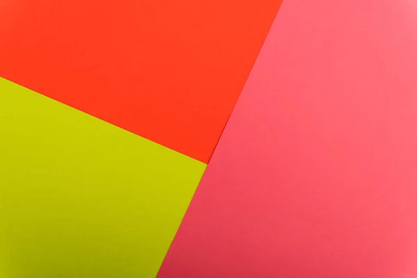 Top View Colorful Abstract Red Green Pink Paper Background — Stock Photo, Image