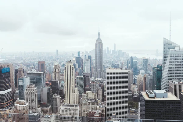 Пташиного польоту архітектури на Нью-Йорк, США — стокове фото