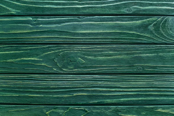 Vue de dessus du fond vert en bois — Photo de stock