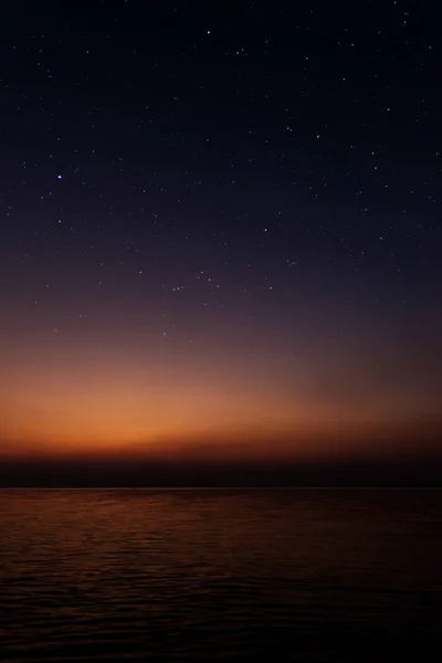 Crepúsculo Cielo Lago Con Estrella — Foto de Stock