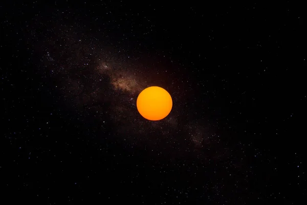 星の塵の大きな太陽 — ストック写真