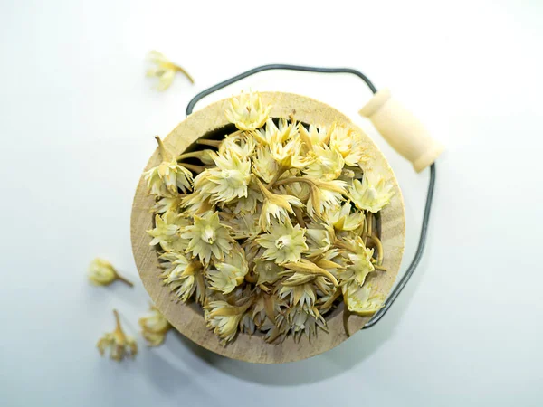 Bullet Wood Flower White Background — Stock Photo, Image