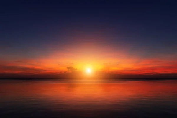 Sunset Sky Lake Orange Cloud — Stock Photo, Image