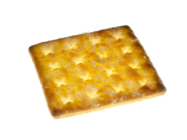 Nahaufnahme Kekse Mit Zucker Auf Weißem Hintergrund — Stockfoto