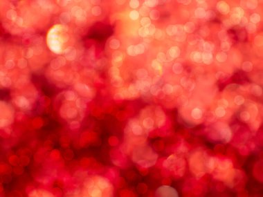 Kırmızı bokeh arka plan bulanıklık.