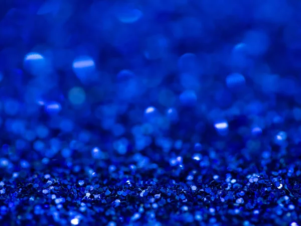 Blue Sparkling Glitter Bokeh Background — Stock Photo, Image