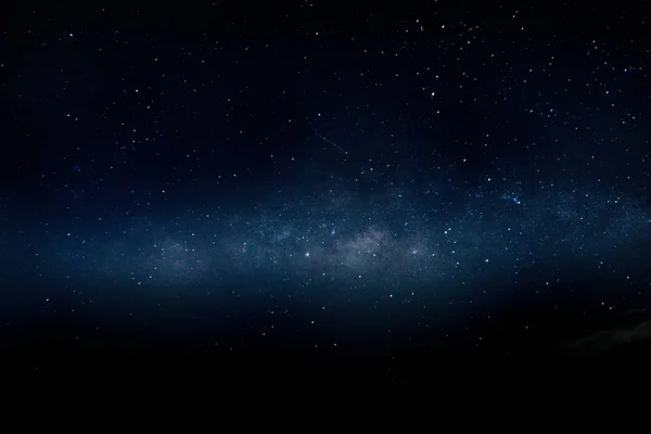 Stardust Ciemną Noc Kolorze Niebieskim — Zdjęcie stockowe