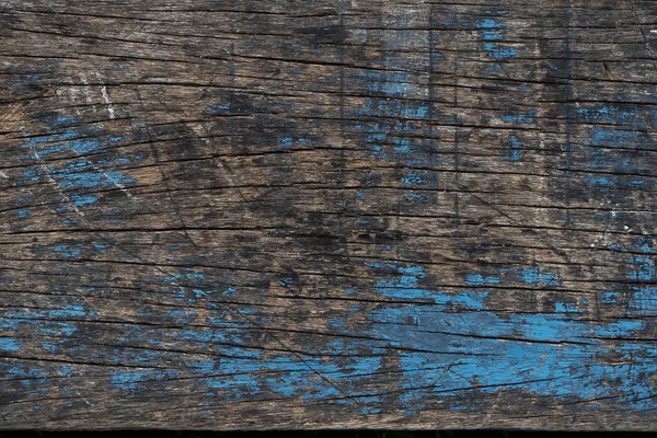 Vintage Madera Vieja Con Fondo Color Azul — Foto de Stock