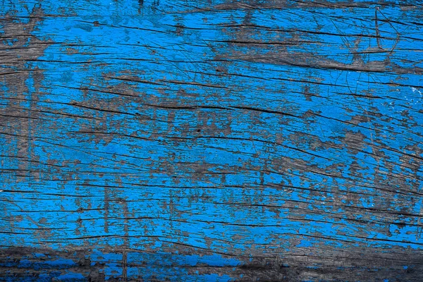 Ročník Staré Dřevěné Modrou Barvu Pozadí — Stock fotografie