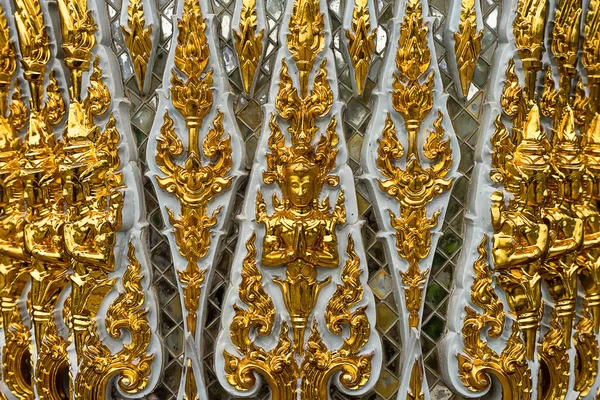 Close Van Keramische Handwerk Van Thaise Nationale Kunst Decoratie Oude — Stockfoto