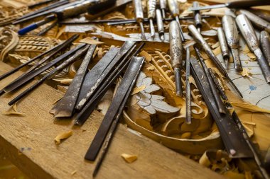 Tayland usta oyma ahşap.