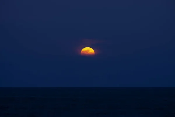 Luna Llena Hora Azul Noche — Foto de Stock